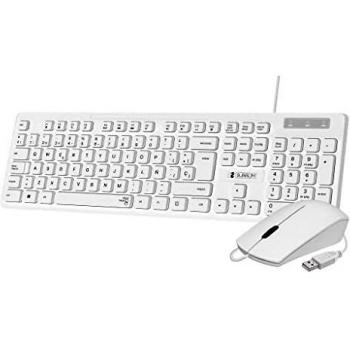 SUBBLIM SUBKBC-CSSK02 Tastiera e Mouse USB QWERTY Spagnolo Bianco