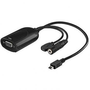 Goobay A 360 MHL+/VGA Micro-USB Negro