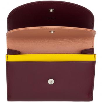 Cartera Dudu Mujer Piel Genuina con Doble Solapa y Monedero