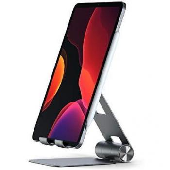 Satechi R1 Supporto Tablet Articolato Multiangolo in Alluminio per 2019 iPad/2018 iPad Pro, iPhone 12 Pro Max/12 Mini/12, 11 Pro Max/11 Pro (Grigio Siderale)