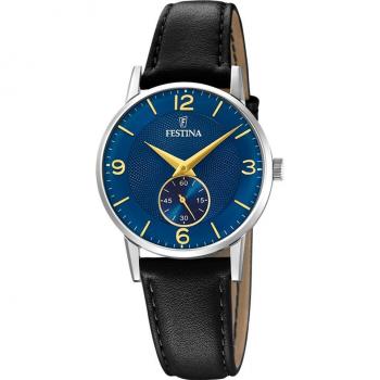 Reloj FESTINA Para Mujer F20570 Classic Strap Caja de Acero inoxidable 316l Gris plata