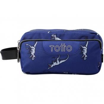 Estuche Escolar Eco‑Friendly 3 Compartimentos Azul Agapec