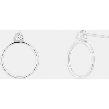 Pendientes aro frontal ITEMPORALITY SEA-101-043-UU Mujer plata