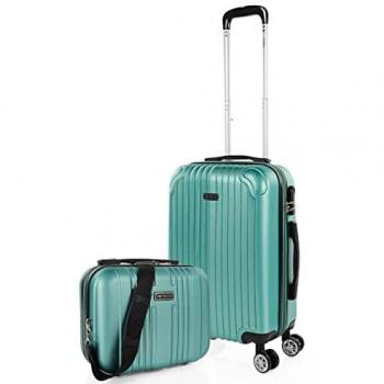 Set de Maletas Ligeras con Ruedas y Neceser ABS