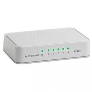 NETGEAR Switch Desktop 5-port 10/100 FS205-100PES