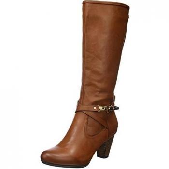 XTI Bota Sra C. 46145, Botas Altas de Tacón Mujer, Marrón (Camel 46145), 36 EU
