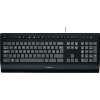 Logitech K280E Pro Tastiera, Layout Italiano Qwerty, Nero