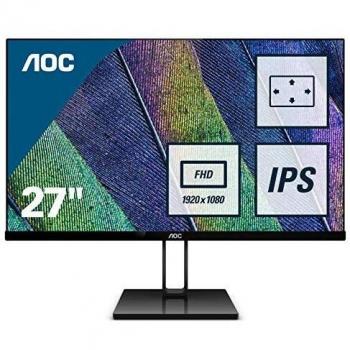 AOC 27V2Q monitor LED da 27 IPS, HD, 1920x1080, senza Bordi, HDMI, DisplayPort, Nero