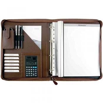 Carpeta Anilla Alassio Viterbo A4 Polipiel Marrón