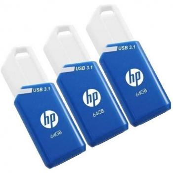 PENDRIVE 64GB USB 3.1 HP 3 UNIDADES