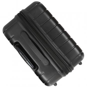 Movom Wood Juego de maletas Negro 55/65 cms Rígida ABS Cierre TSA 111L 4 Ruedas Dobles Equipaje de Mano