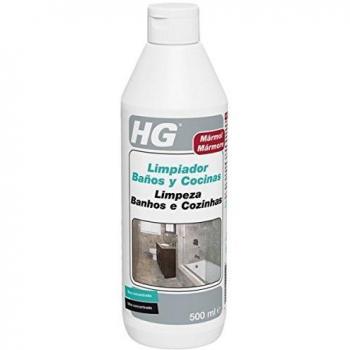 HG Limpiador Baños y Cocinas para Mármol / Piedra Natural con Efecto Brillante e Higiénico, 500 ml