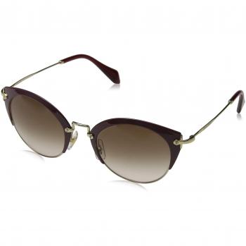 Miu Miu 0MU13NS UBB2D2 49, Gafas de Sol para Mujer, Marrón (Sand Beige Havana/Grey Rose Gold)