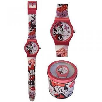 Reloj Analógico Minnie en Estuche Metálico 8x7