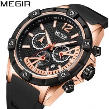 Reloj Megir Oro Rosa Luminoso Impermeable