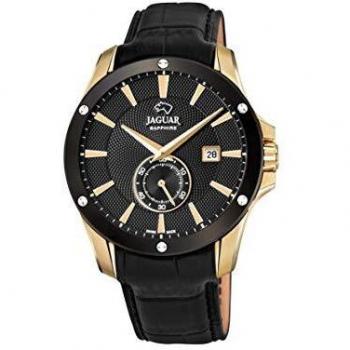JAGUAR Reloj Modelo J881/1 de la colección ACAMAR, Caja de 44 mm Correa de Piel Negro para Caballero