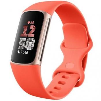 Fitbit Charge 6 Pulsera de actividad AMOLED Coral, Oro