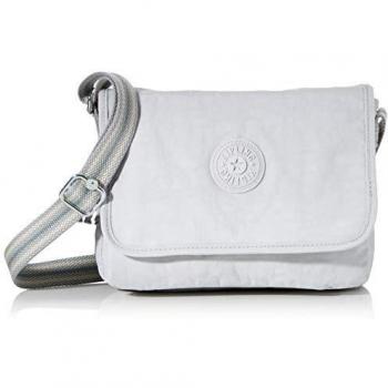 Kipling Nitany, Bolso con Bandolera para Mujer, Gris (Curiosity Grey), 24.5x18x6 cm