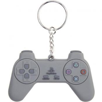 Bioworld Sony Playstation: Controller Shaped Rubber Keychain (Electronic Games) [Importación Inglesa], Gris