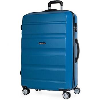 ITACA. Maleta De Viaje Rígida 4 Ruedas Grande XL T71670 Azul