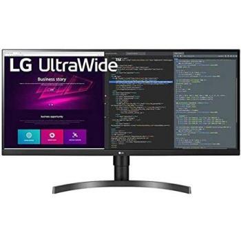 LG 34WN750-B 34 UltraWide Monitor Quad HD IPS HDR, AMD FreeSync 75Hz, Audio Stereo 14W, HDMI, DisplayPort, USB Hub, Altezza Regolabile