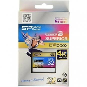 Memoria Flash Compact Flash 32 GB Silicon Power 1000×