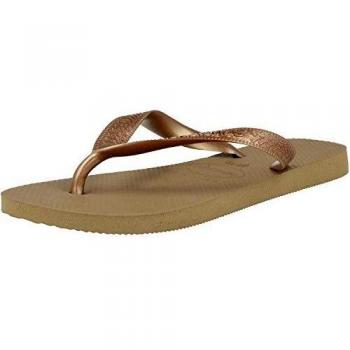 Havaianas Top Tiras, Chanclas, para Mujer, Rosa (Oro Rosa), 39/40 EU