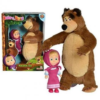 Muñeca Masha con Oso de Peluche 25cm
