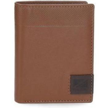 Pepe Jeans. Cartera de piel Topper vertical Marrón