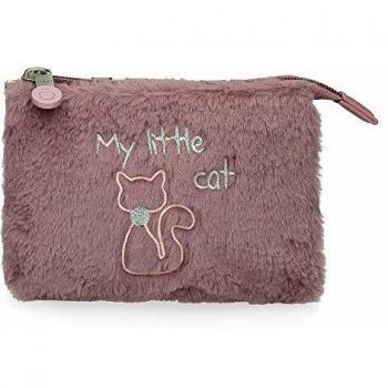 Enso My Little Cat Monedero Morado 14x10x3,5 cms PVC y Poliéster