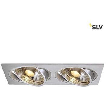 SLV Aluminum New TRIA 2/Spot, Projector, Ceiling Fan, Plafon, LED Recessed Light, Indoor Lighting / GU10 75W