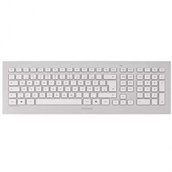 Cherry DW 8000 tastiera e mouse ottico wireless 2.000 dpi 3 tasti layout svizzero argento bianco