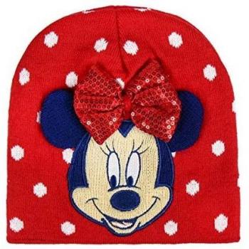 CERDÁ LIFE'S LITTLE MOMENTS Gorro con Aplicaciones Minnie Punto, Rojo (Rojo 44), One Size (Tamaño del Fabricante:One Size) Unisex Adulto