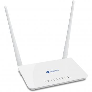 Digicom 8E4567 router wireless N300 3 LAN, 1 WAN, 1 USB per chiavette 3G/4G