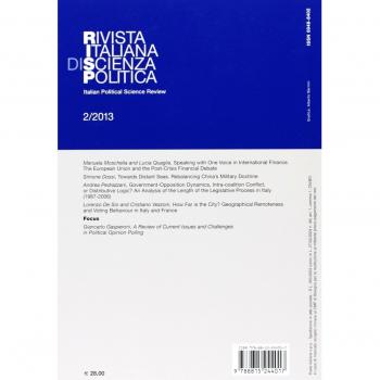 Rivista italiana di scienza politica (2013). Ediz. inglese (Vol. 2)