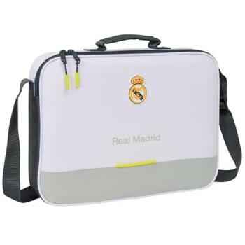 Cartera Escolar Real Madrid 2025-26 – Blanca y oficial