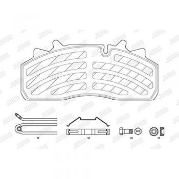 Pastilhas de freio JURID 2915905390