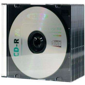 Custodie Slim CD Ednet 64034 Set di 10