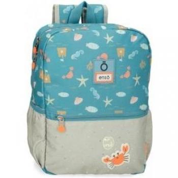Mochila Paseo Enso Mr Crab 32cm Azul Adaptable