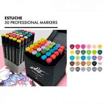Set de Rotuladores Alex Bog Luxury Canvas Gama Artist 30 piezas Multicolor