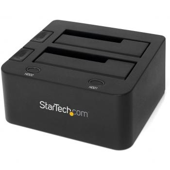 StarTech.com SDOCK2U33 Docking Station USB 3.0 per Doppio Hard Disk SSD/HDD SATA con UASP, Docking Station Disco Rigido 2.5/3.5, 6.4 cm/8.9 cm