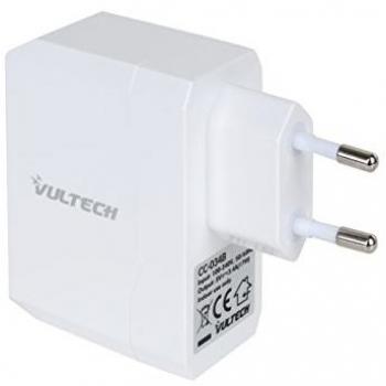 Caricatore Universale VulTech CC‑034B 2 Porte USB 3,4 A Bianco