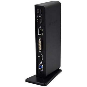 Icy Box IB-DK2241AC USB 3.0 Notebook Docking Station con supporto nero