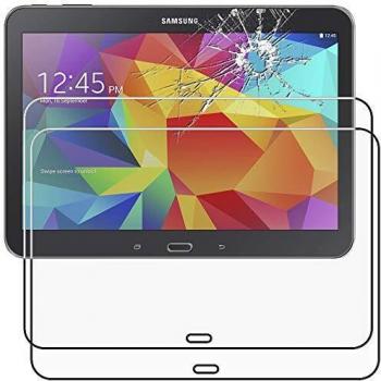 EBest Star Protective Glass Case for Samsung Galaxy Tab 4 10.1 (SM-T530, T533, T531, T535) x2 Pack with Anti-Shock, Anti-Crack Screen Protector Film [Device Dimensions: 243.4mm x 176.4mm x 8mm, 10.1]