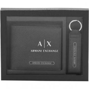 Cartera y llavero Negro Armani Exchange Set XM001275