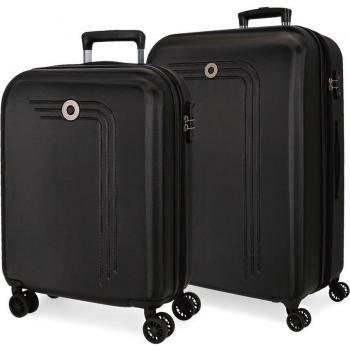 Movom. Juego de Maletas Riga rígidas 55-70cm negro