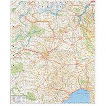 Piemonte. Carta geografica stradale