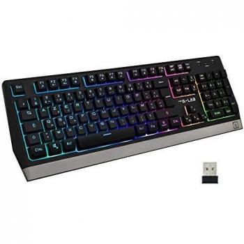 Tastiera Wireless G‑Lab Keyz Tungsten AZERTY – Ergonomica e Silenziosa