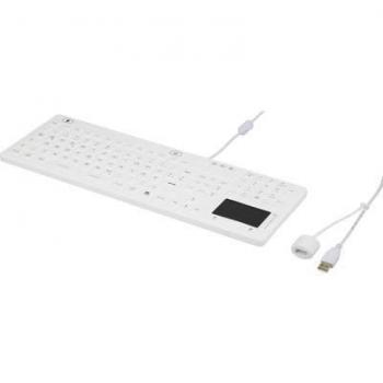 Tastiera Industriale Renkforce iM‑IKB110‑WH USB QWERTZ Nera/Bianca