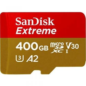 SanDisk Ultra microSDXC Scheda di Memoria da 400 GB con Adattatore SD e App Performance A2, fino a 160 MB/sec, Classe 10, UHS-I, U3, V30